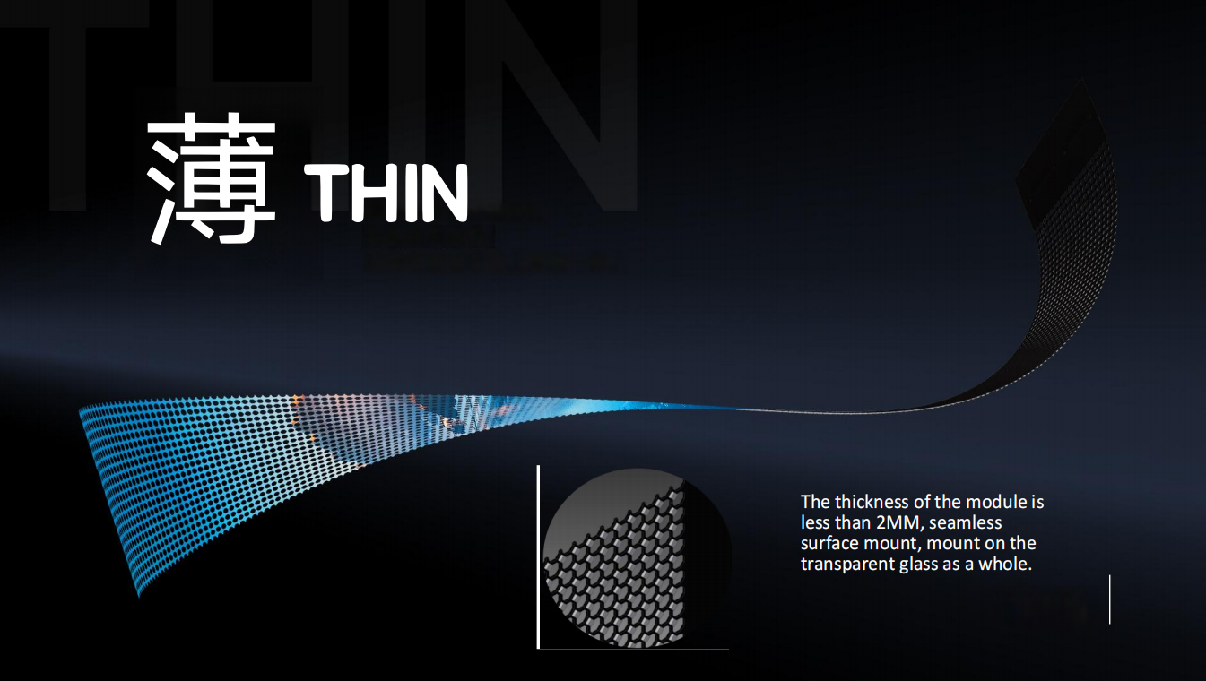 LED holographic film screen